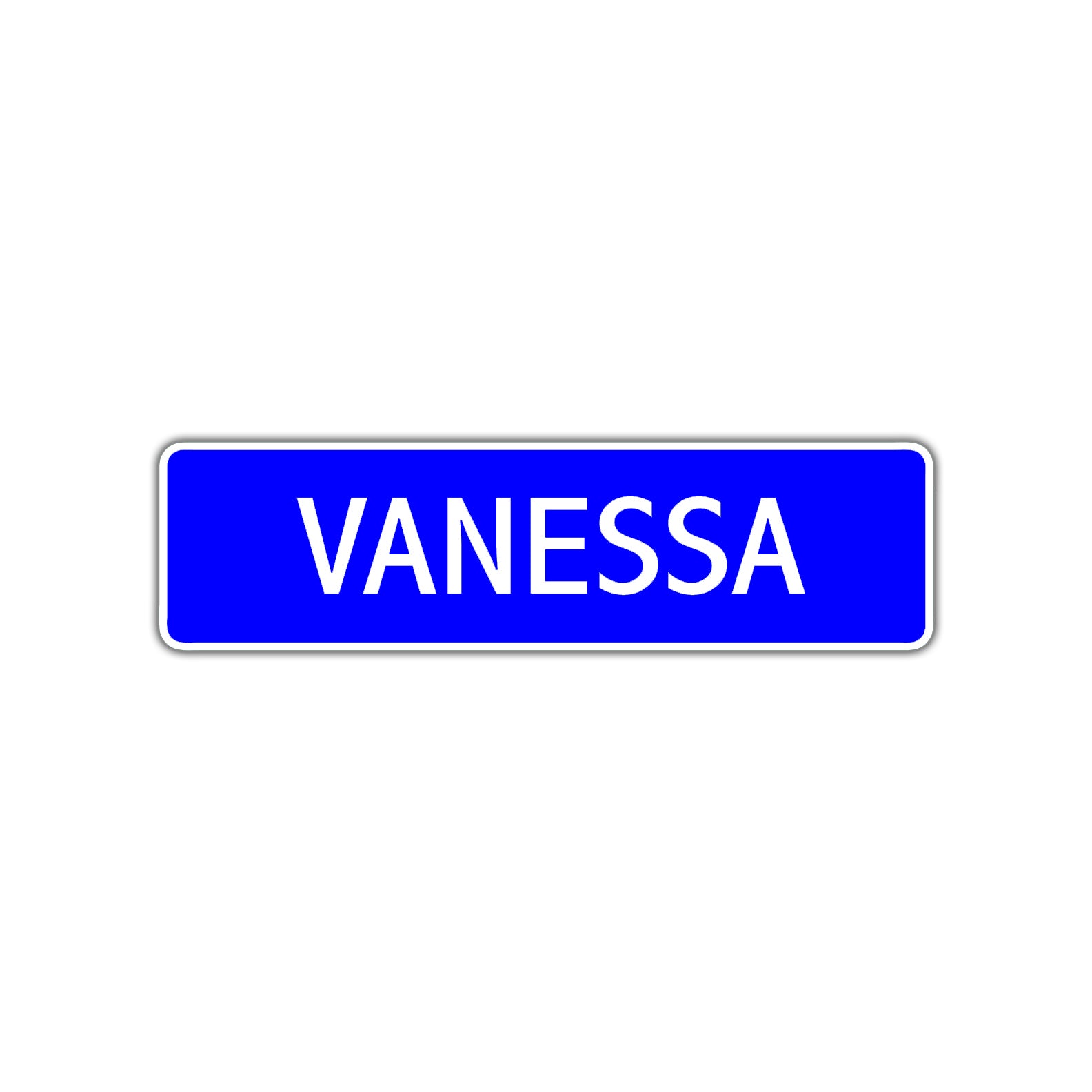 Vanessa Street Sign Children Name Room Plate