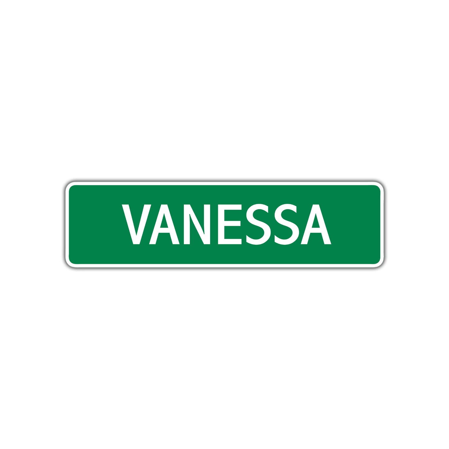 Vanessa Street Sign Children Name Room Plate