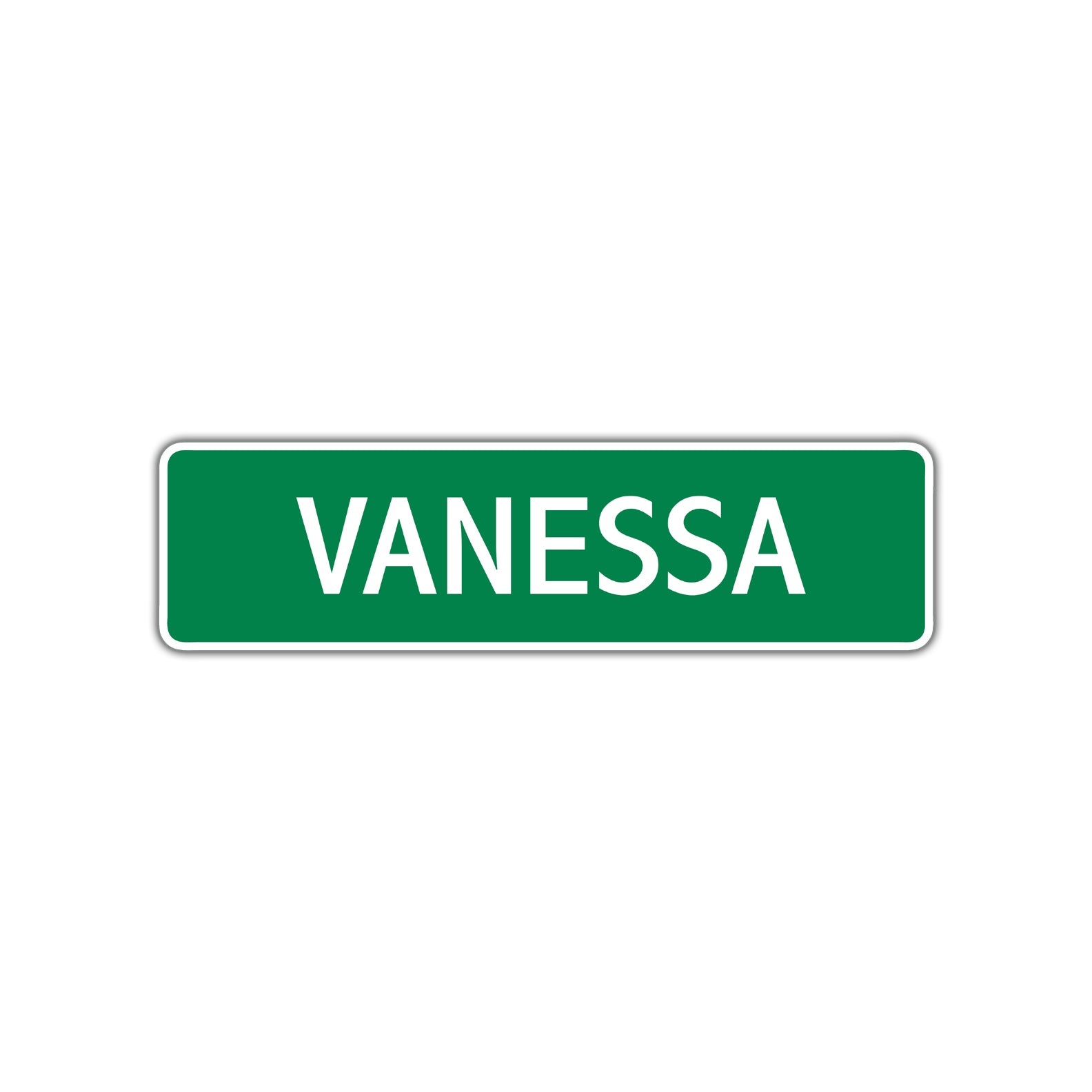Vanessa Street Sign Children Name Room Plate