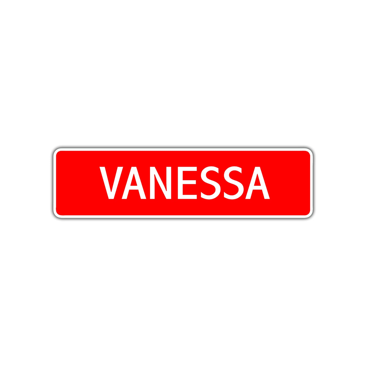 Vanessa Street Sign Children Name Room Plate