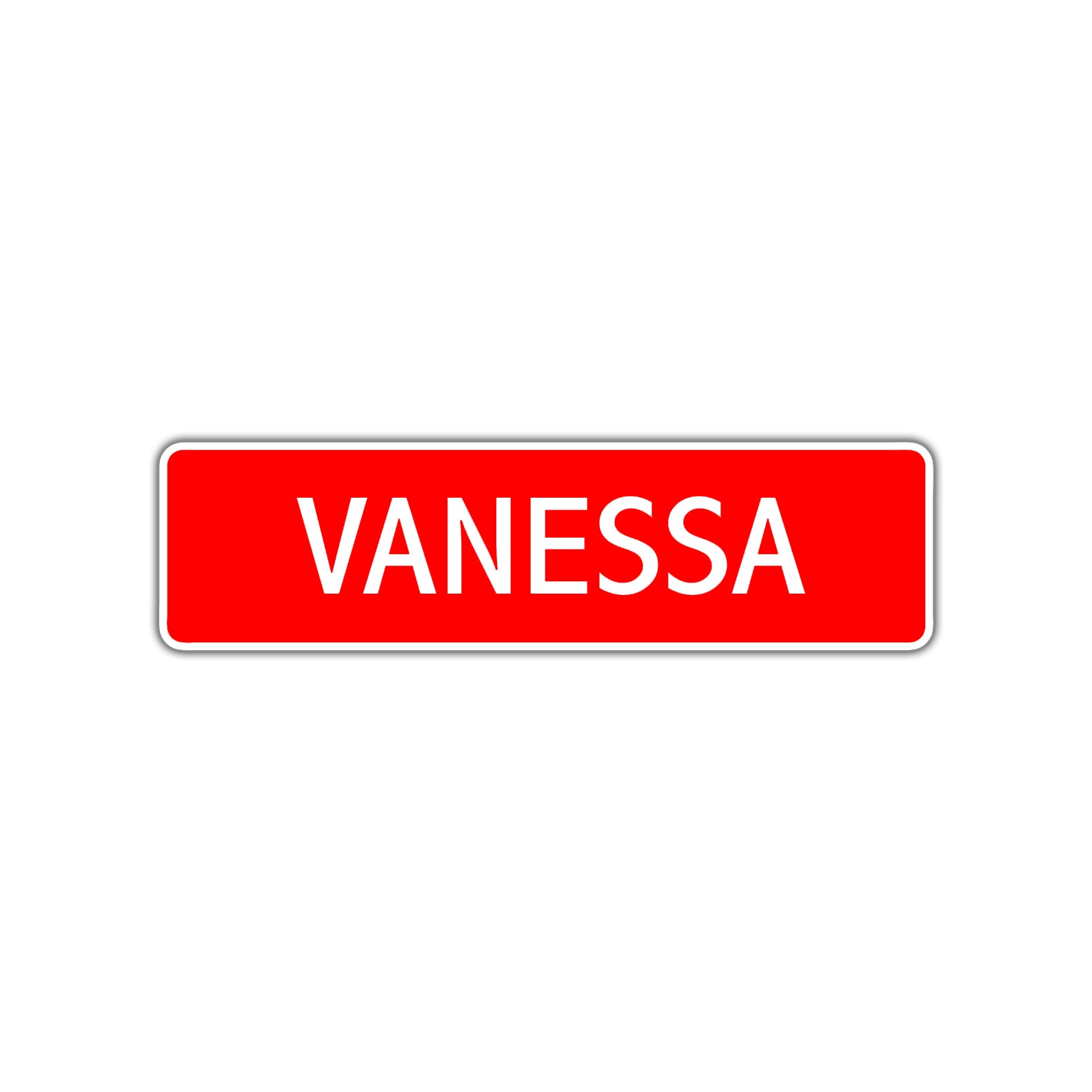 Vanessa Street Sign Children Name Room Plate