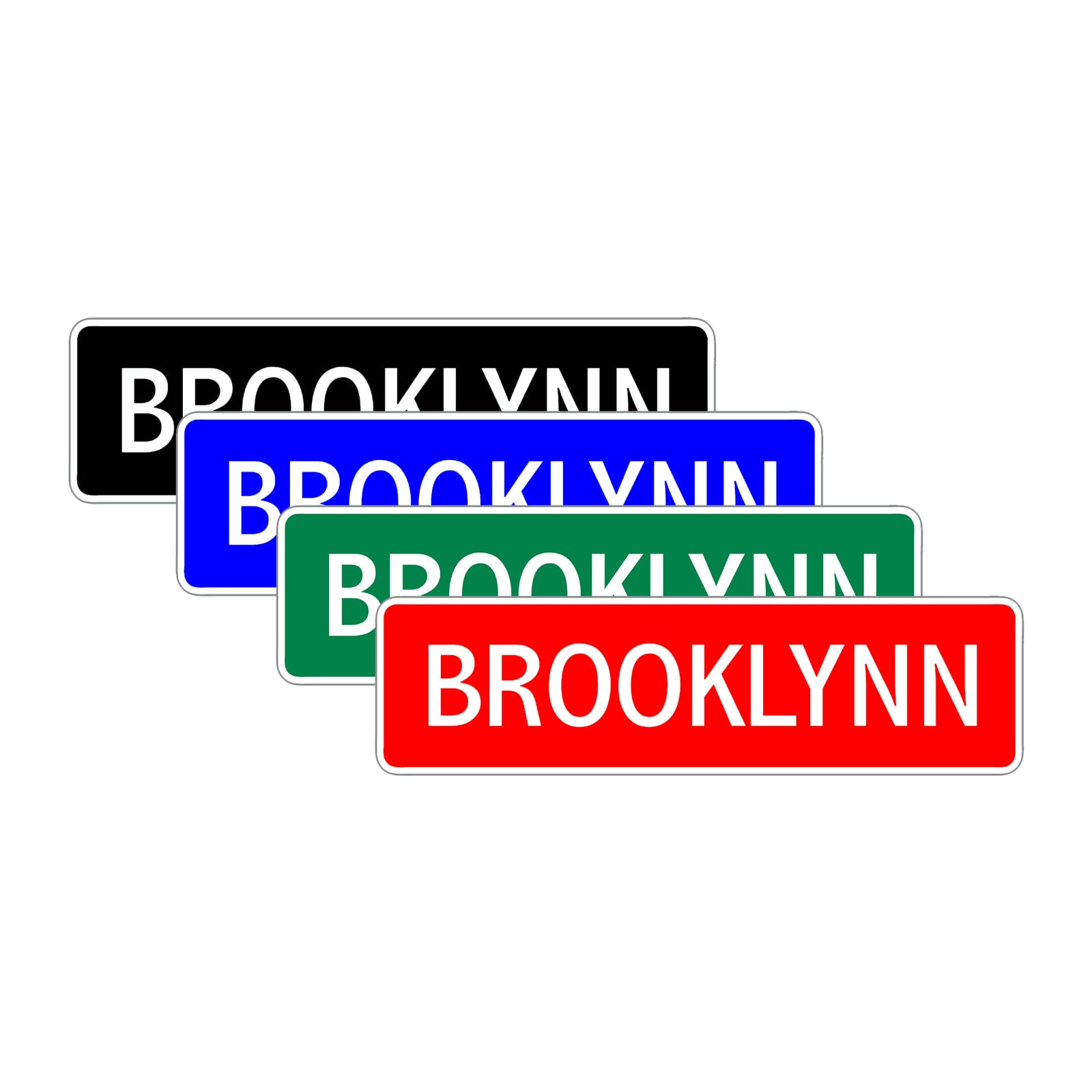 Brooklynn Street Sign Children Name Room Plate