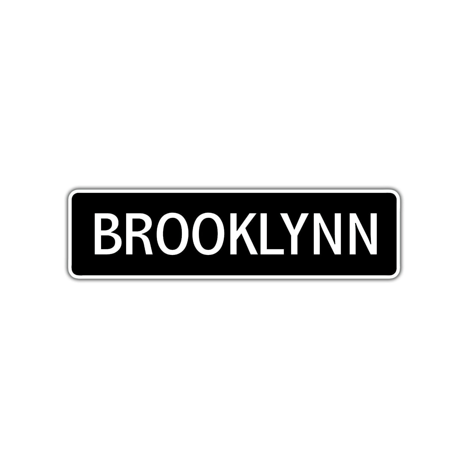 Brooklynn Street Sign Children Name Room Plate