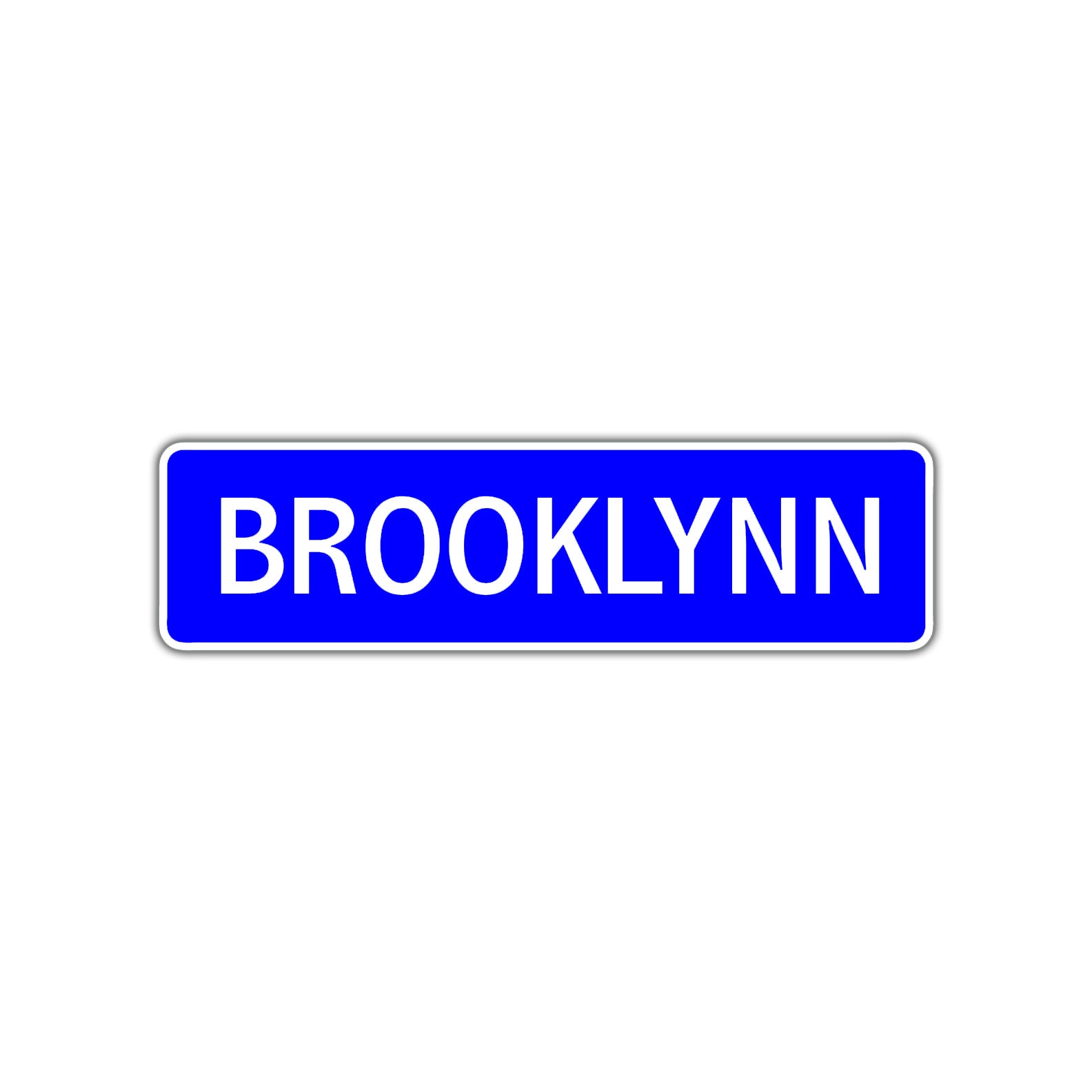 Brooklynn Street Sign Children Name Room Plate