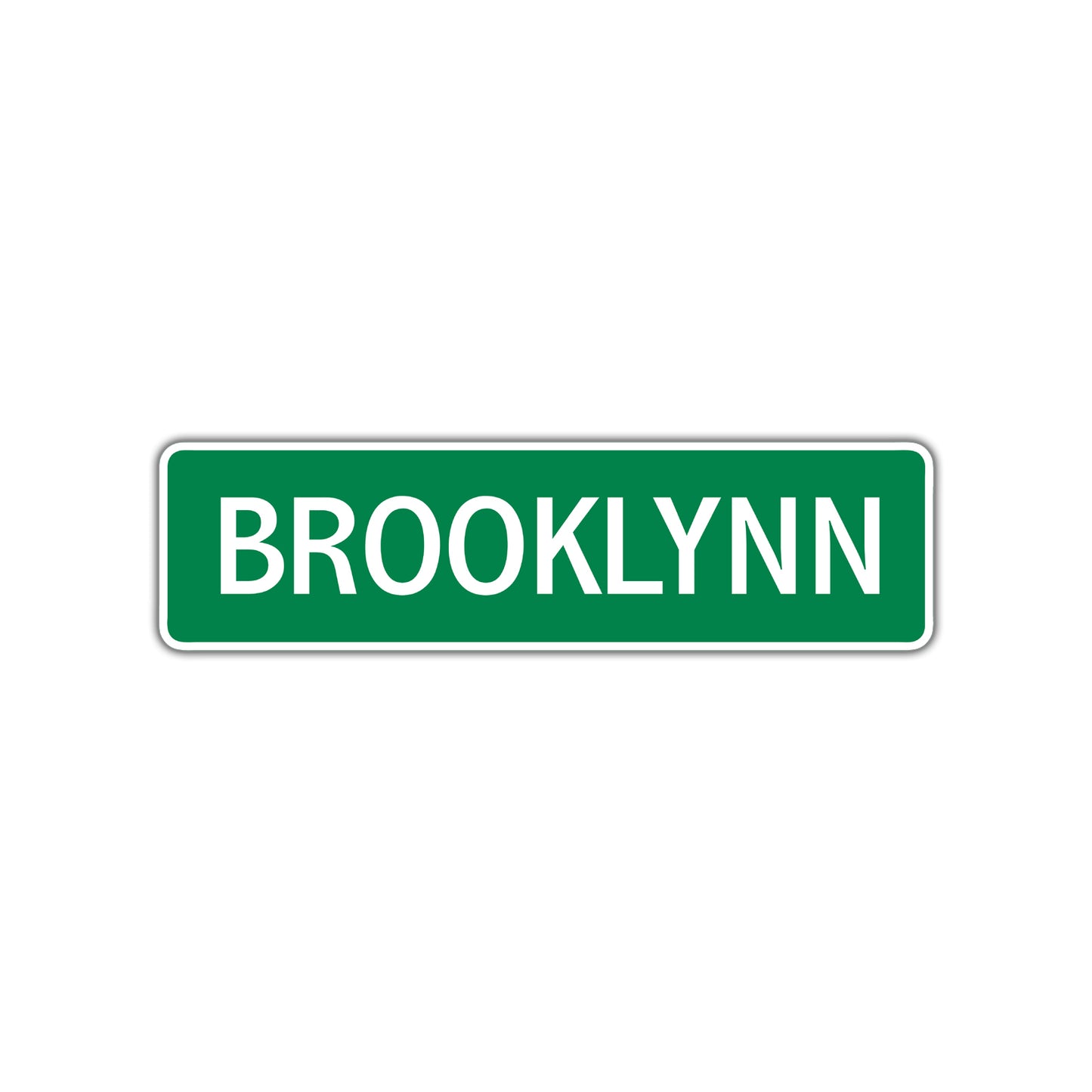 Brooklynn Street Sign Children Name Room Plate