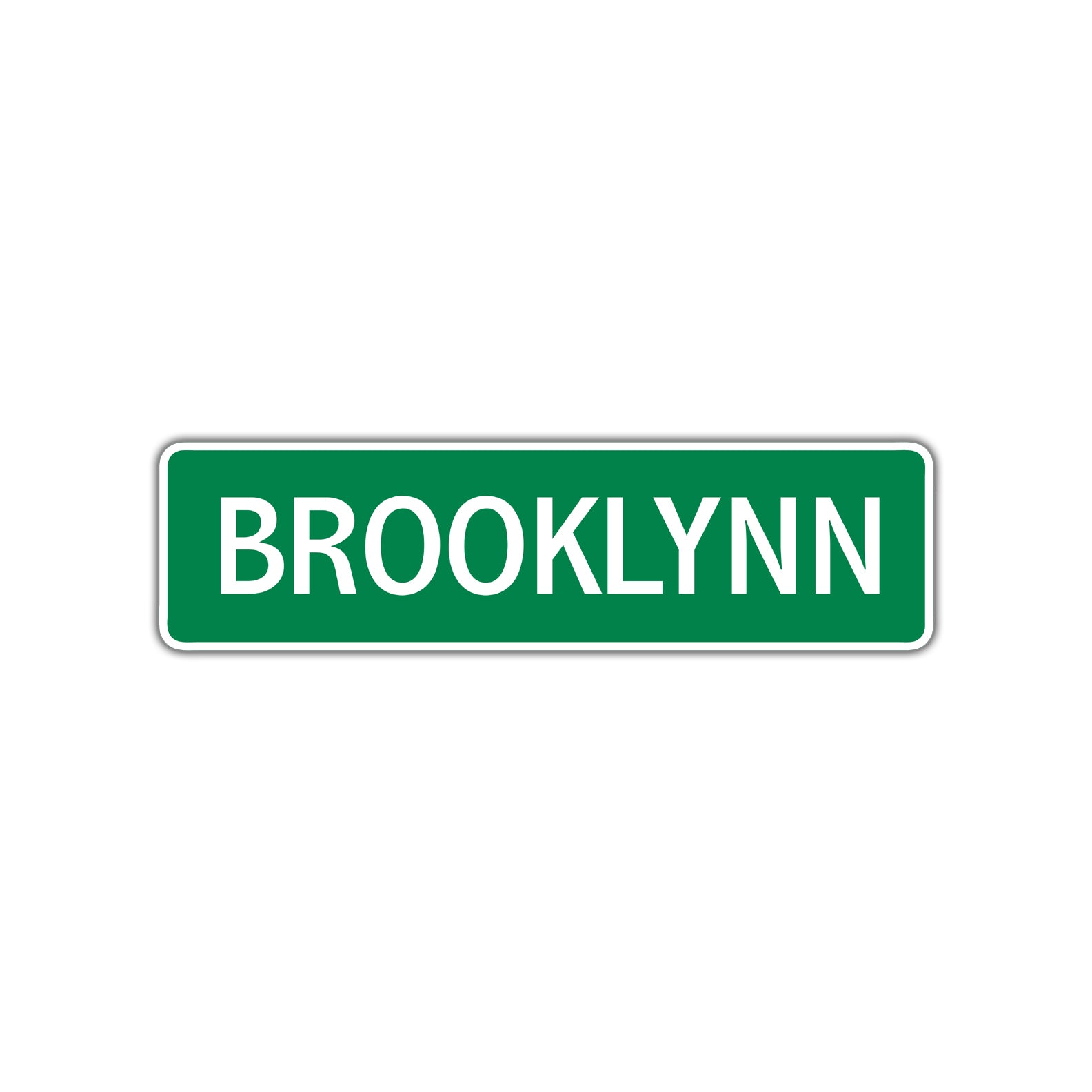 Brooklynn Street Sign Children Name Room Plate