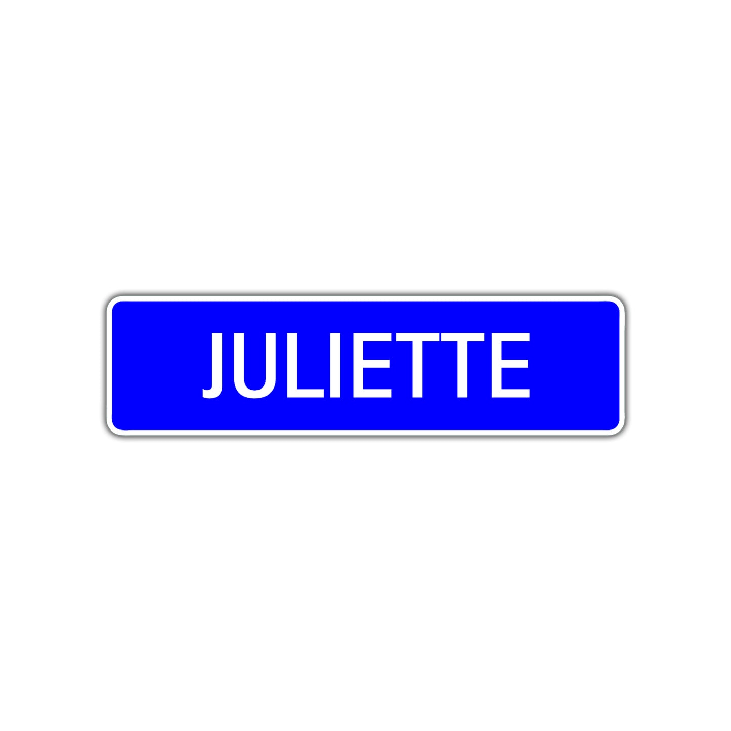 Juliette Street Sign Children Name Room Plate