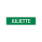 Juliette Street Sign Children Name Room Plate