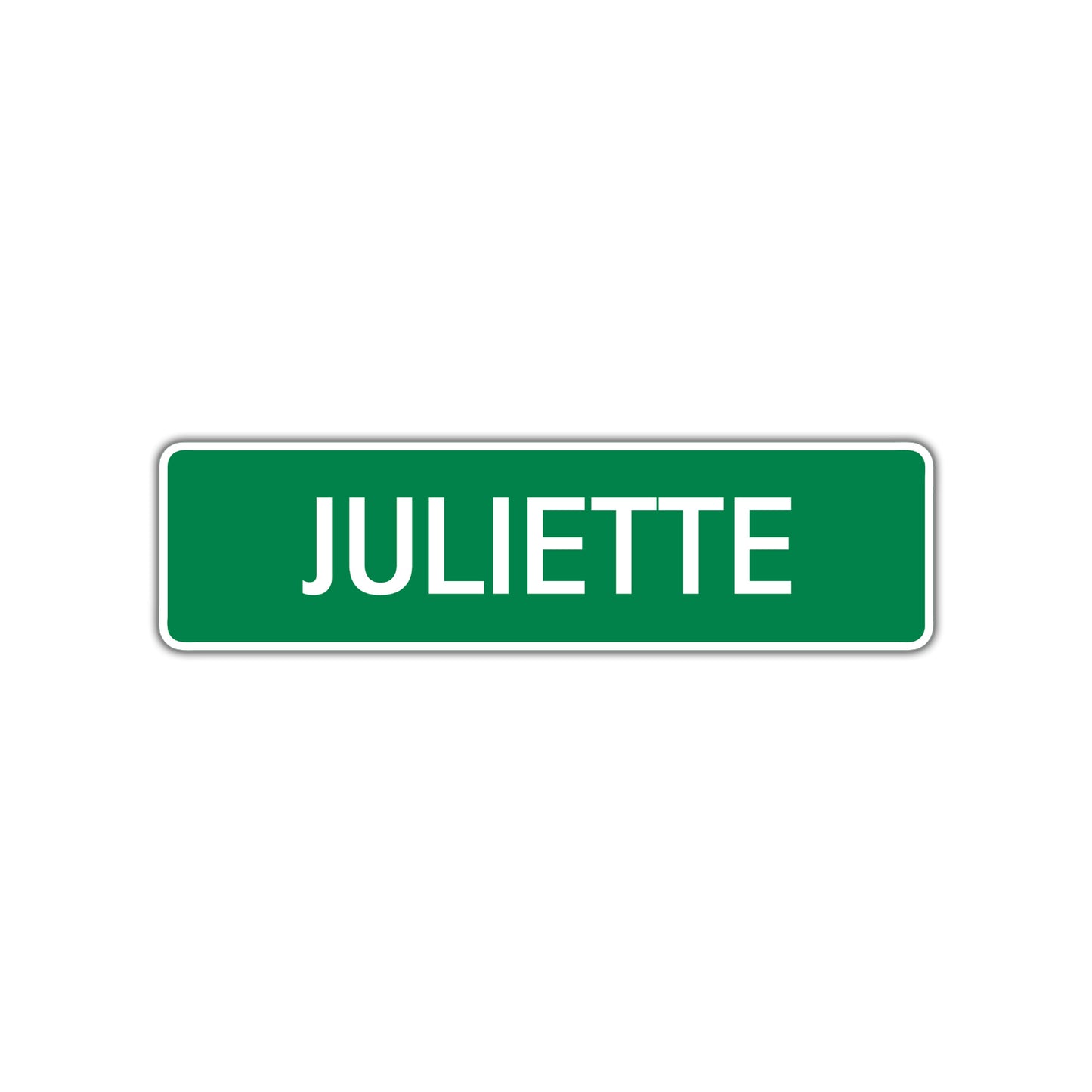 Juliette Street Sign Children Name Room Plate