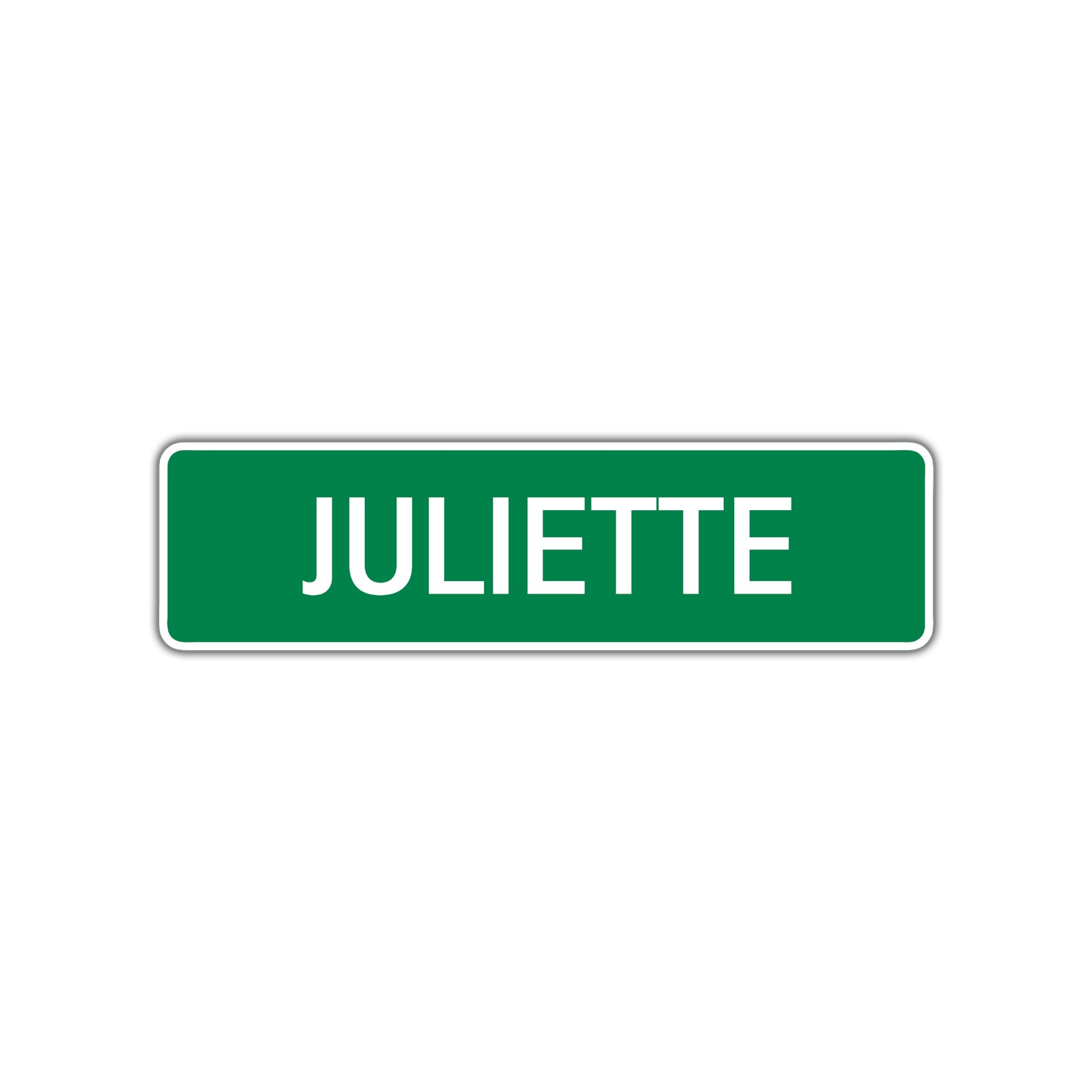 Juliette Street Sign Children Name Room Plate
