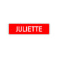 Juliette Street Sign Children Name Room Plate