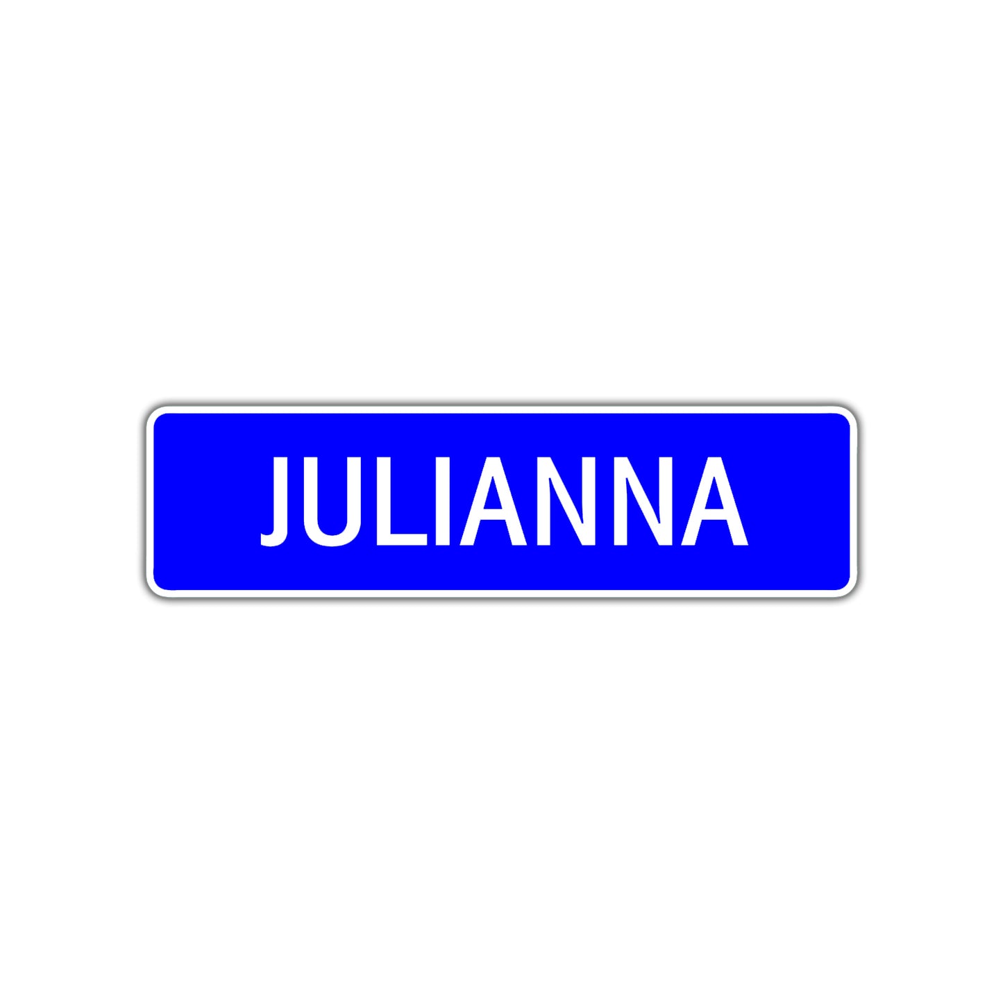 Julianna Street Sign Children Name Room Plate