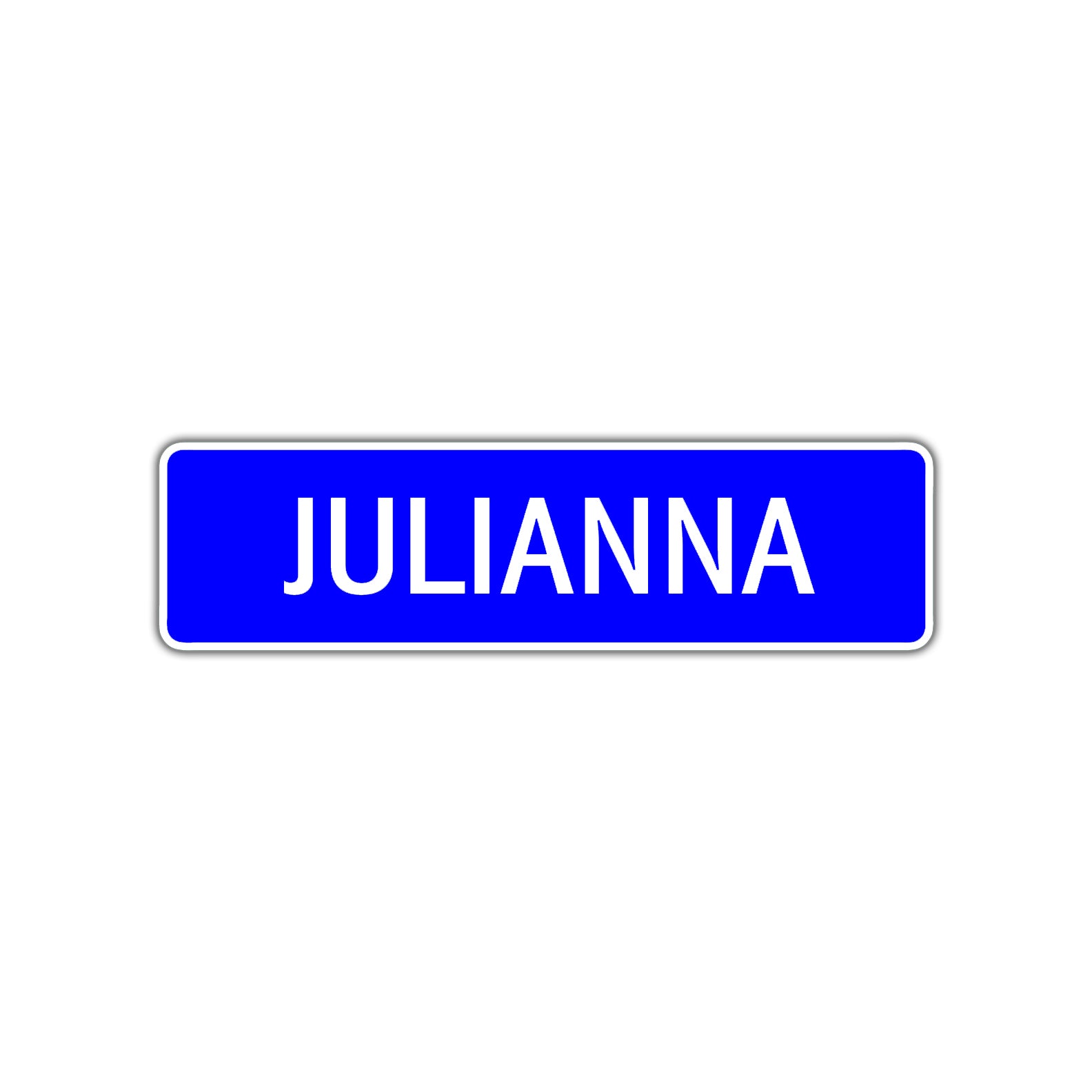 Julianna Street Sign Children Name Room Plate