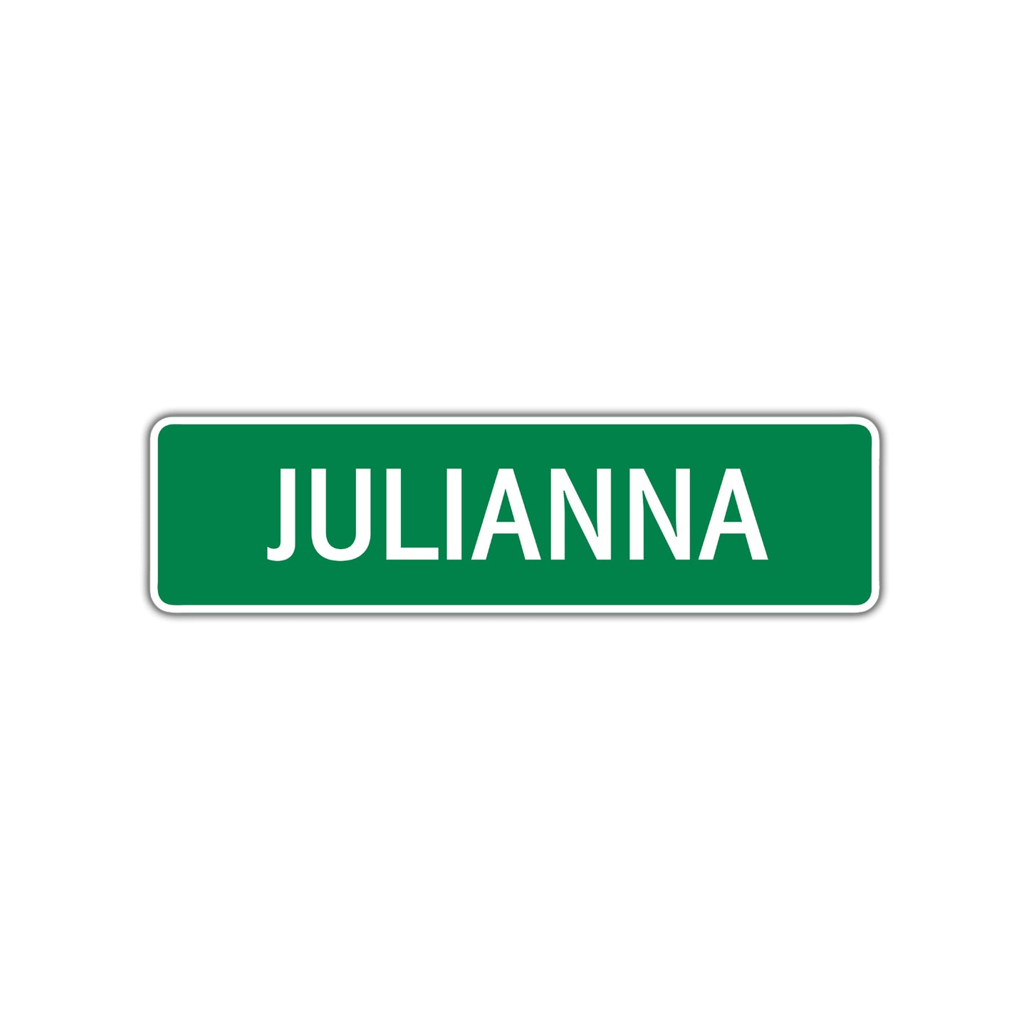 Julianna Street Sign Children Name Room Plate