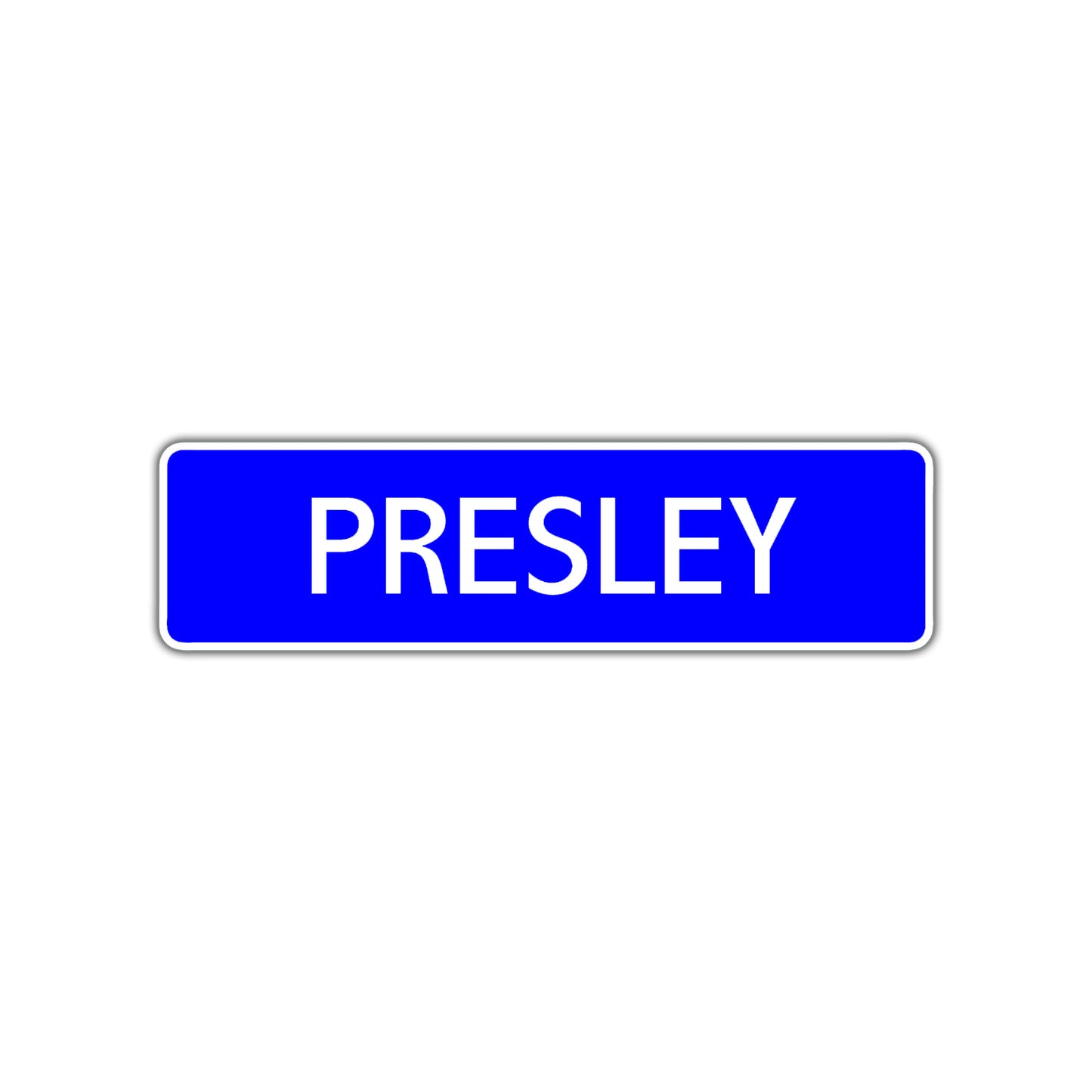 Presley Street Sign Children Name Room Plate