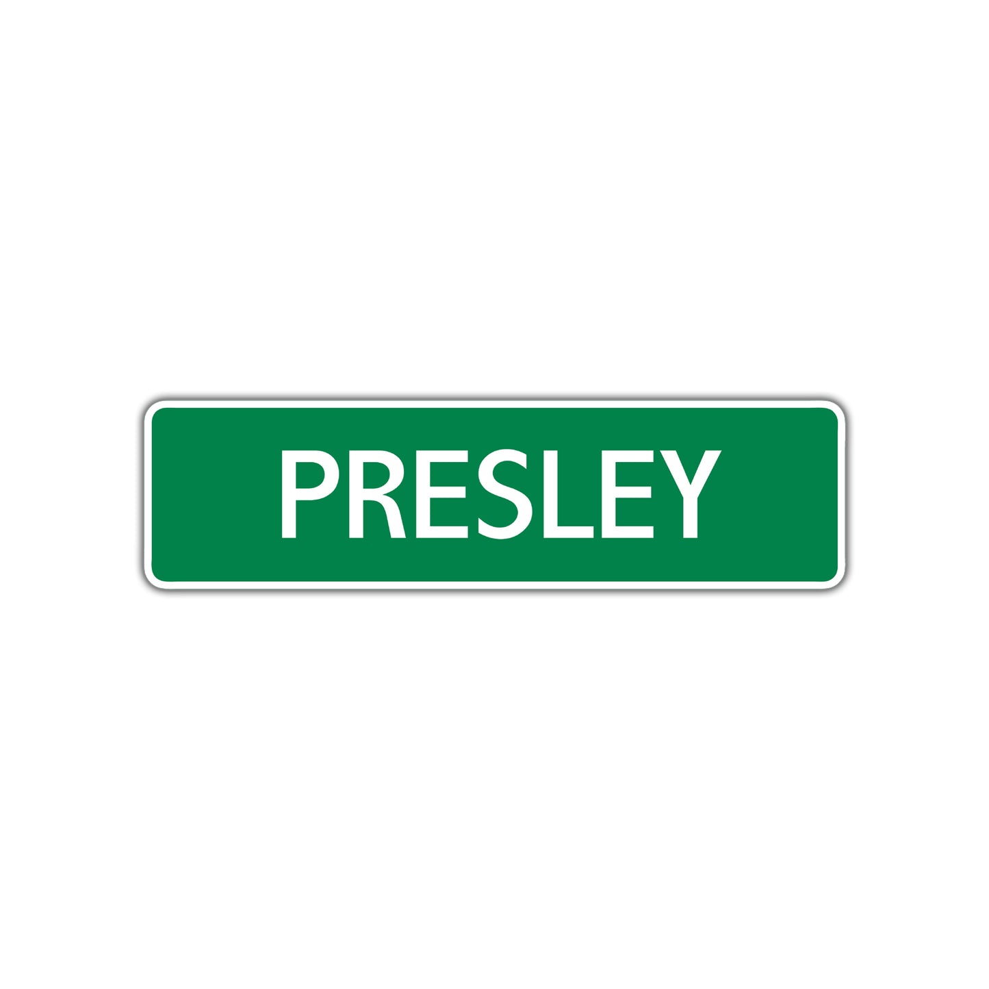 Presley Street Sign Children Name Room Plate