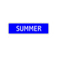 Summer Street Sign Children Name Room Plate
