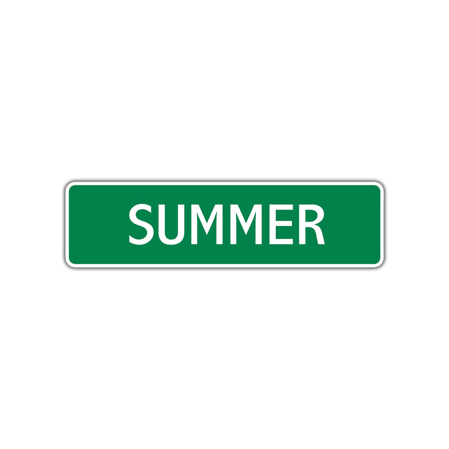 Summer Street Sign Children Name Room Plate