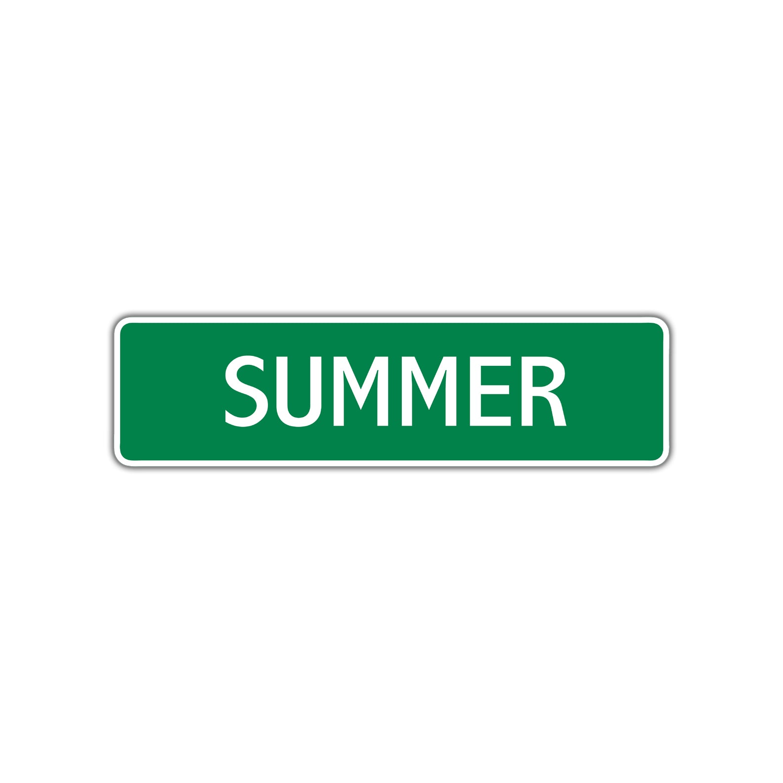 Summer Street Sign Children Name Room Plate