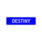 Destiny Street Sign Children Name Room Plate