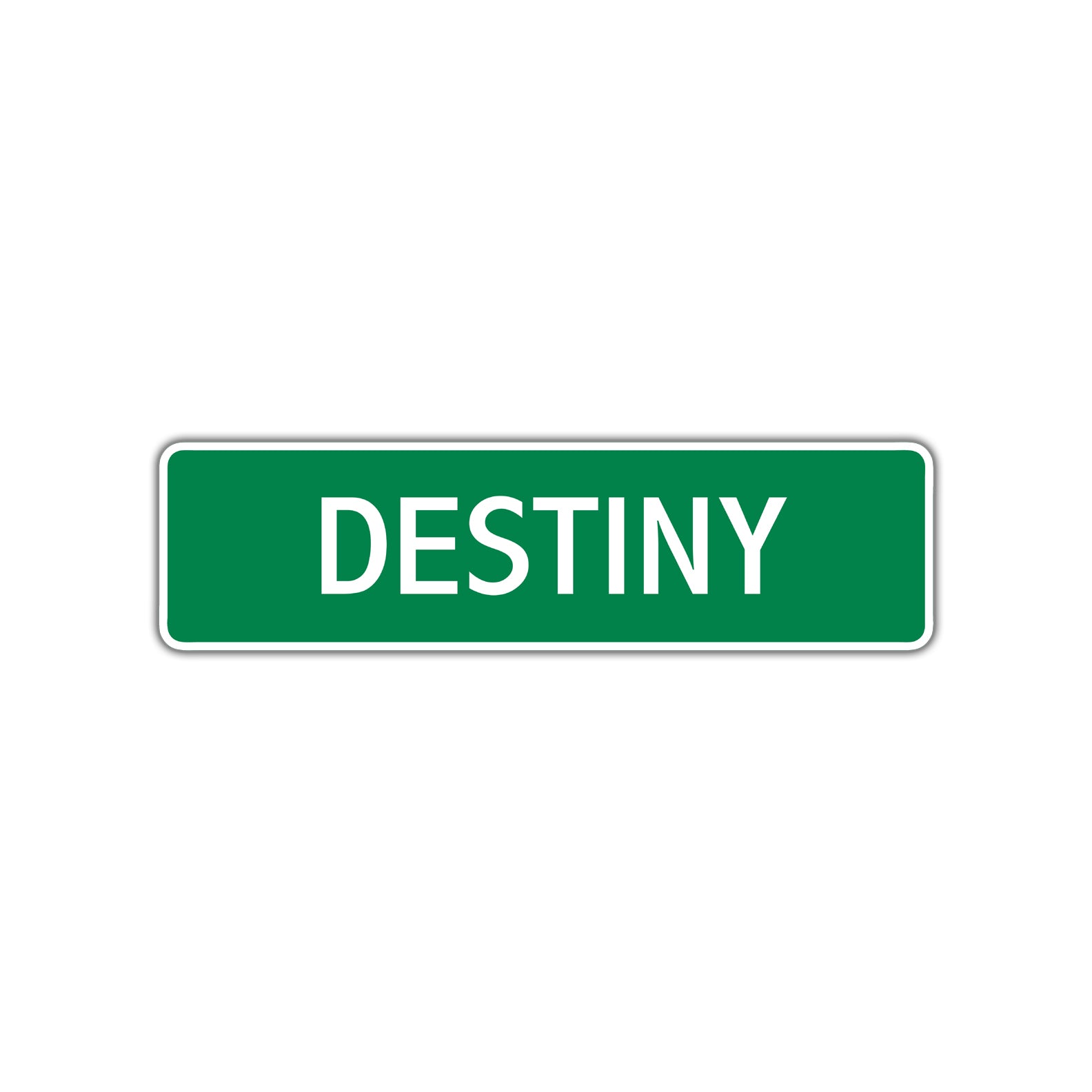 Destiny Street Sign Children Name Room Plate