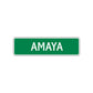 Amaya Street Sign Children Name Room Plate