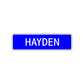Hayden Street Sign Children Name Room Plate