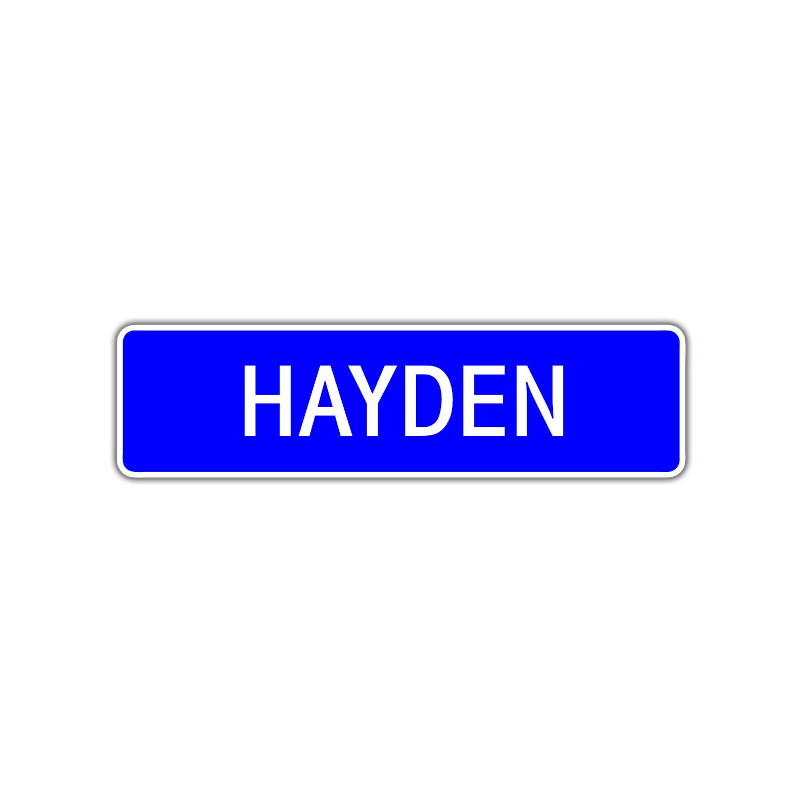 Hayden Street Sign Children Name Room Plate