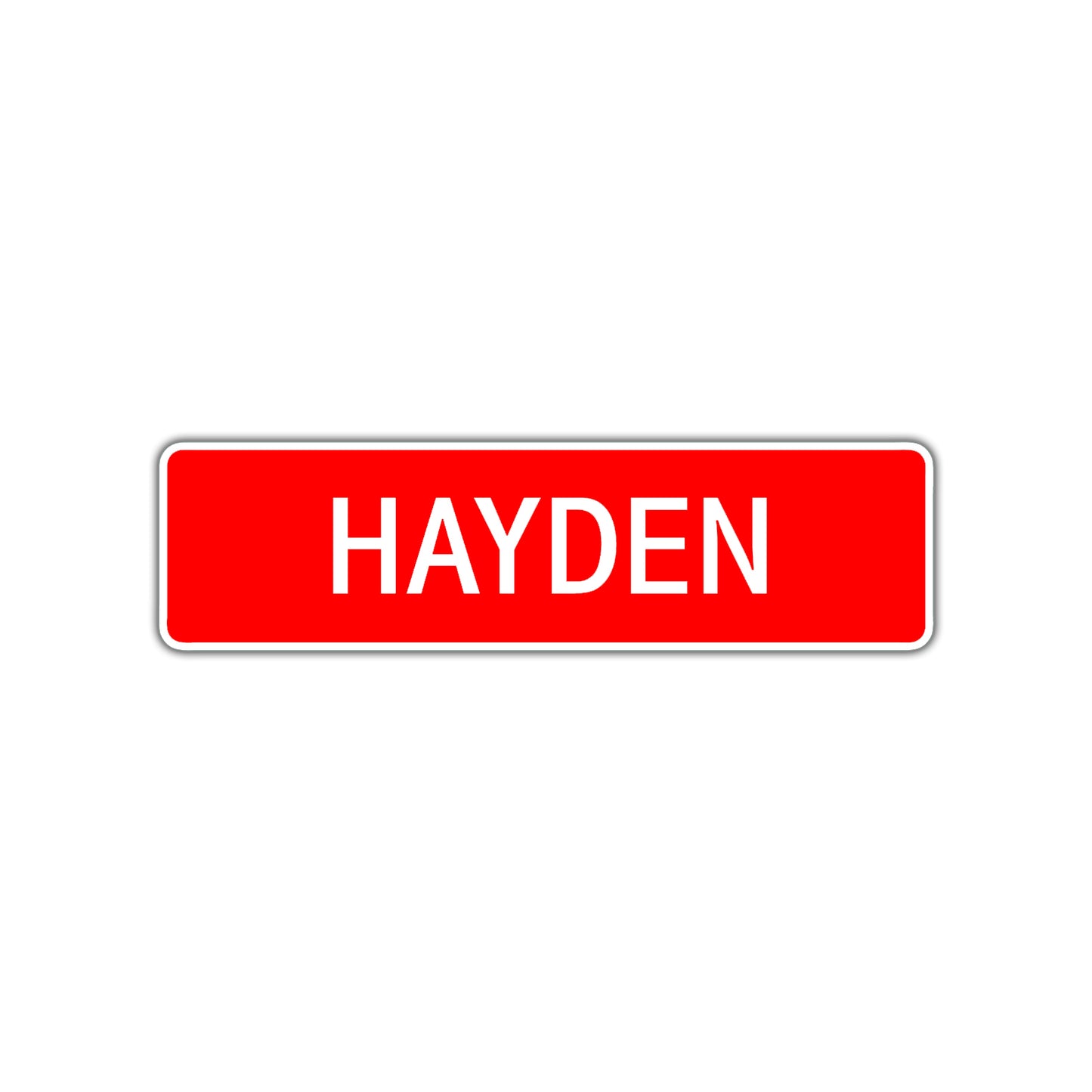 Hayden Street Sign Children Name Room Plate