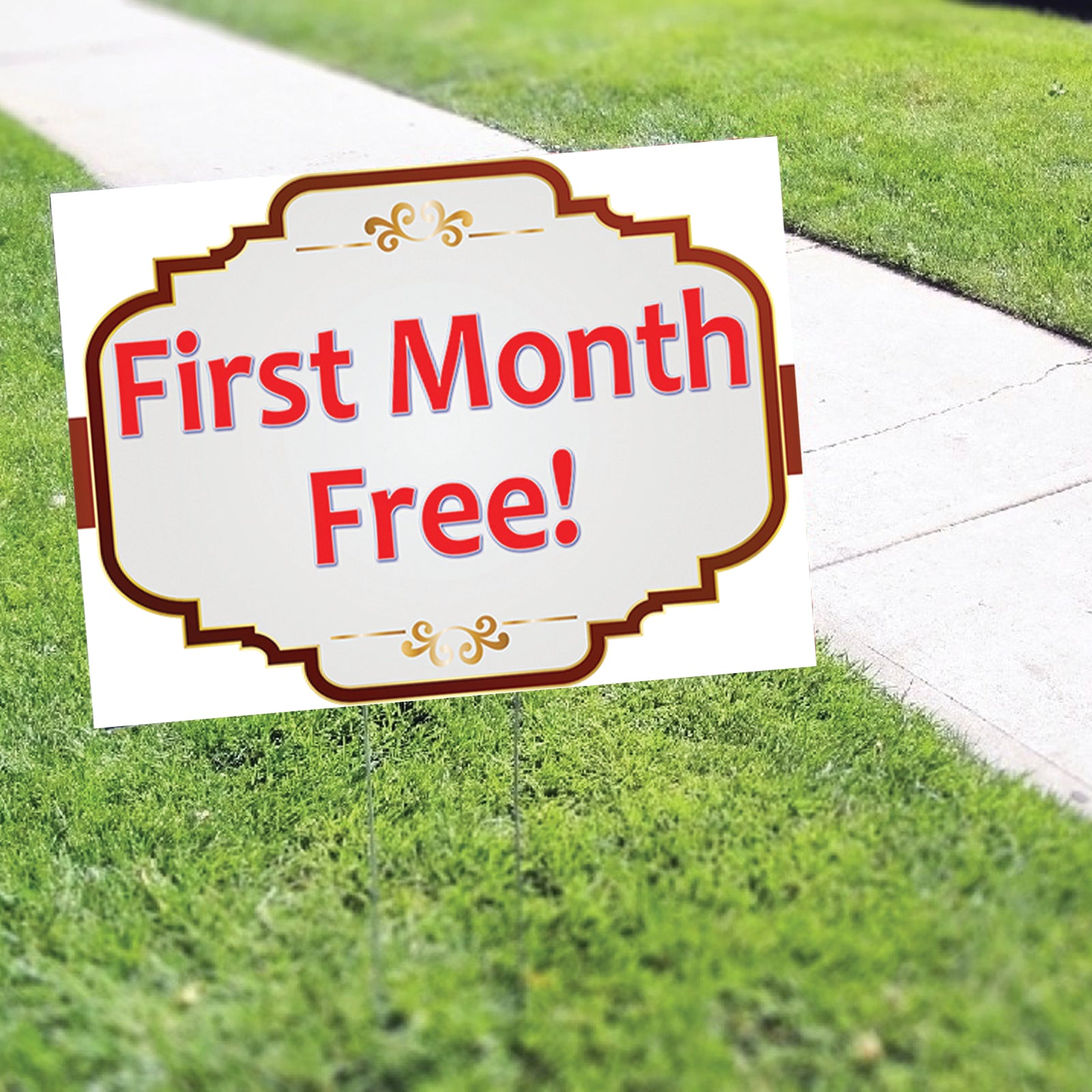 First Month Free Coroplast Printed Yard Sign – Sign Fever