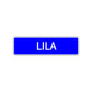 Lila Street Sign Children Name Room Plate