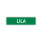 Lila Street Sign Children Name Room Plate