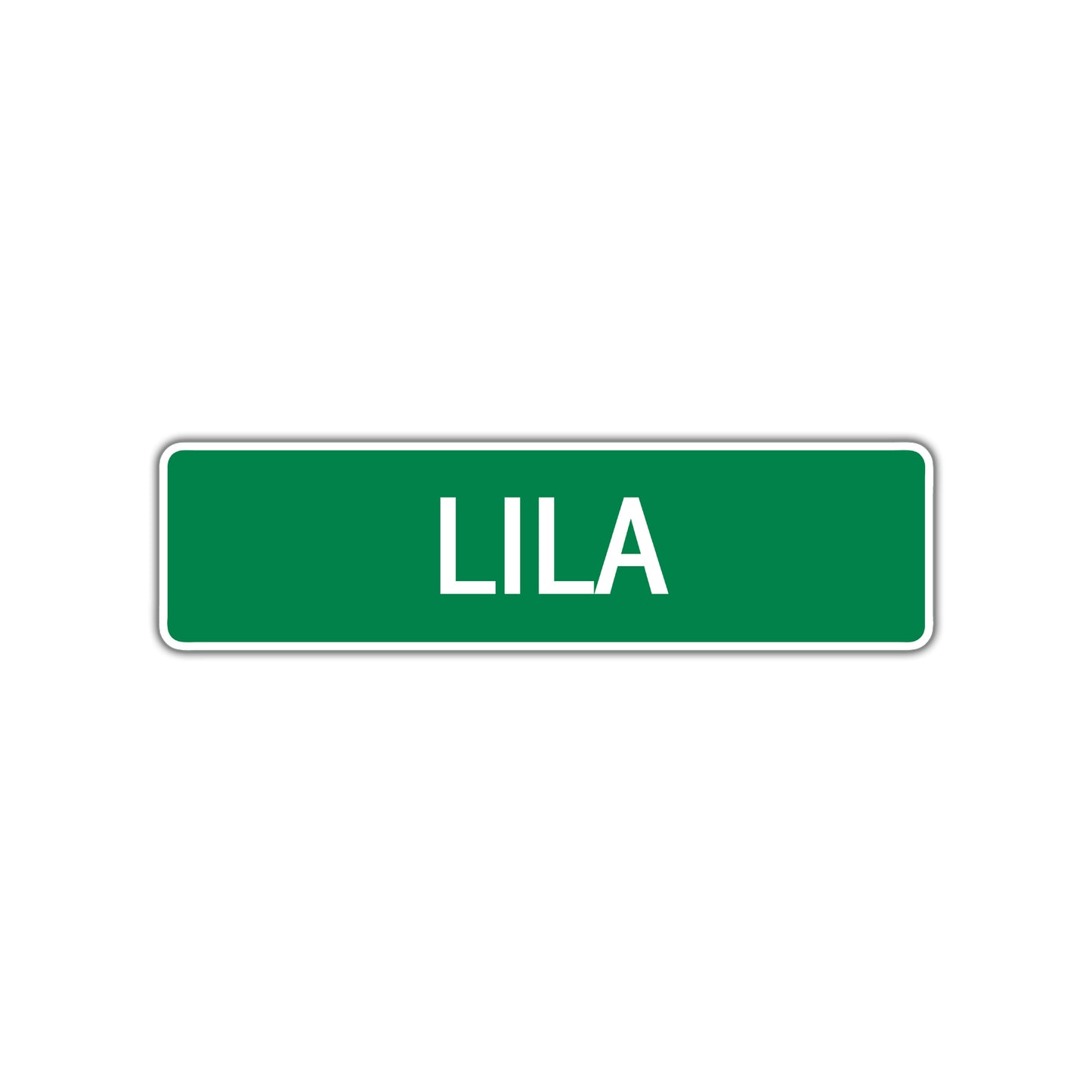 Lila Street Sign Children Name Room Plate