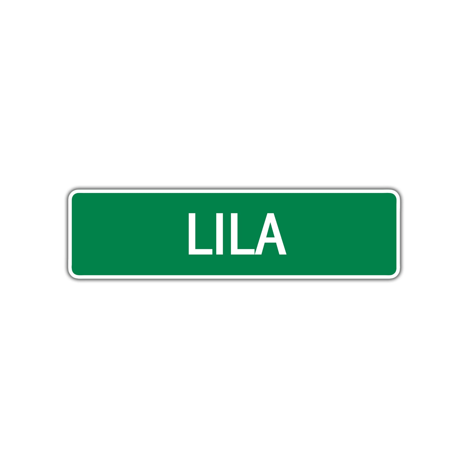 Lila Street Sign Children Name Room Plate