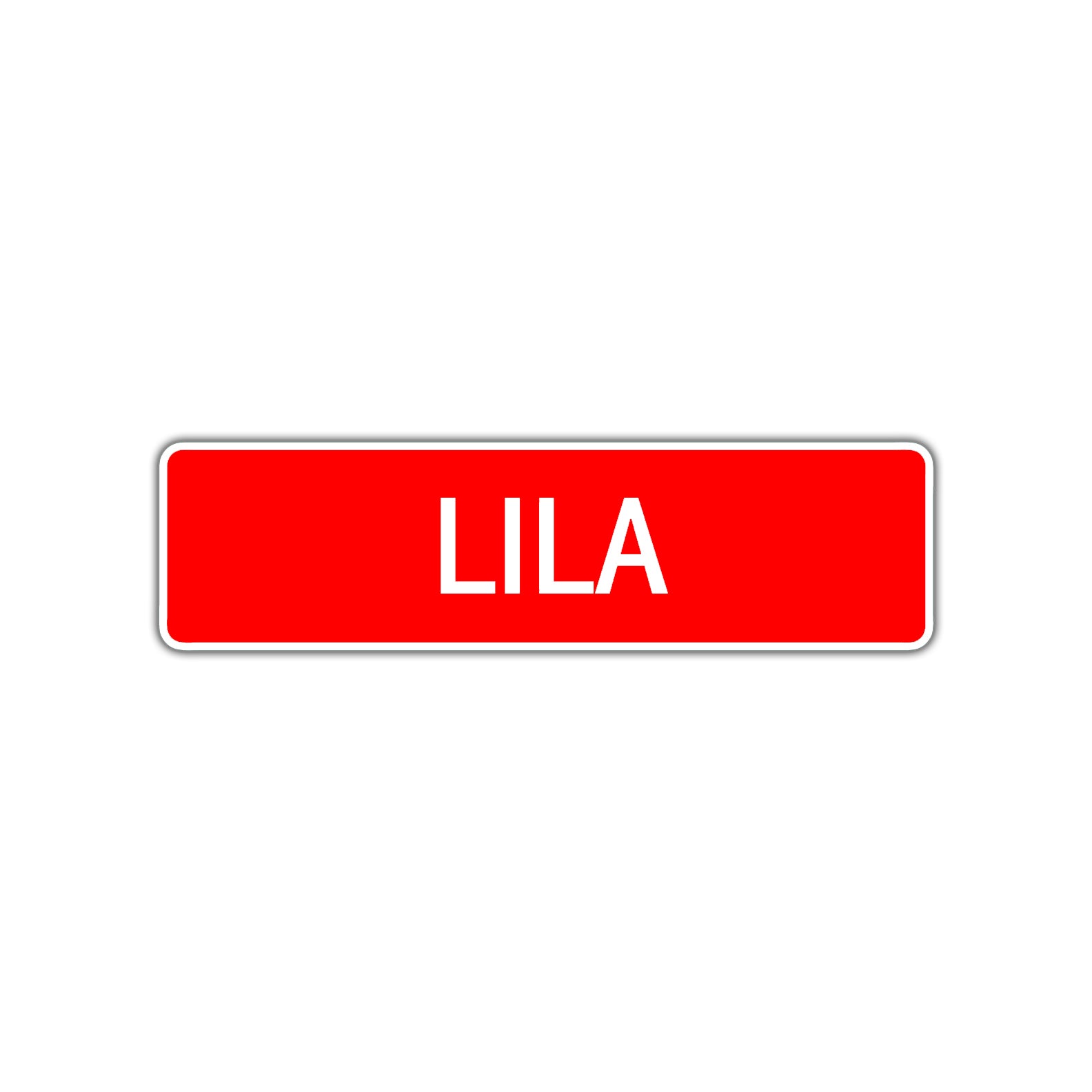 Lila Street Sign Children Name Room Plate