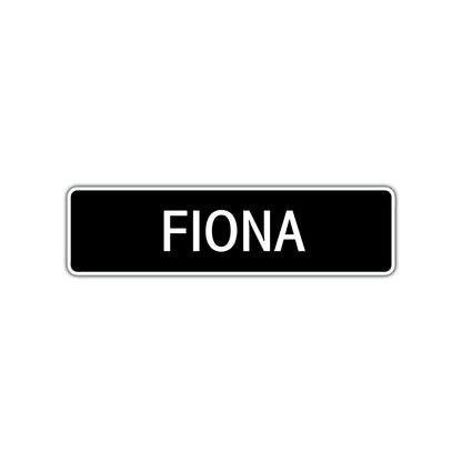 Fiona Street Sign Children Name Room Plate