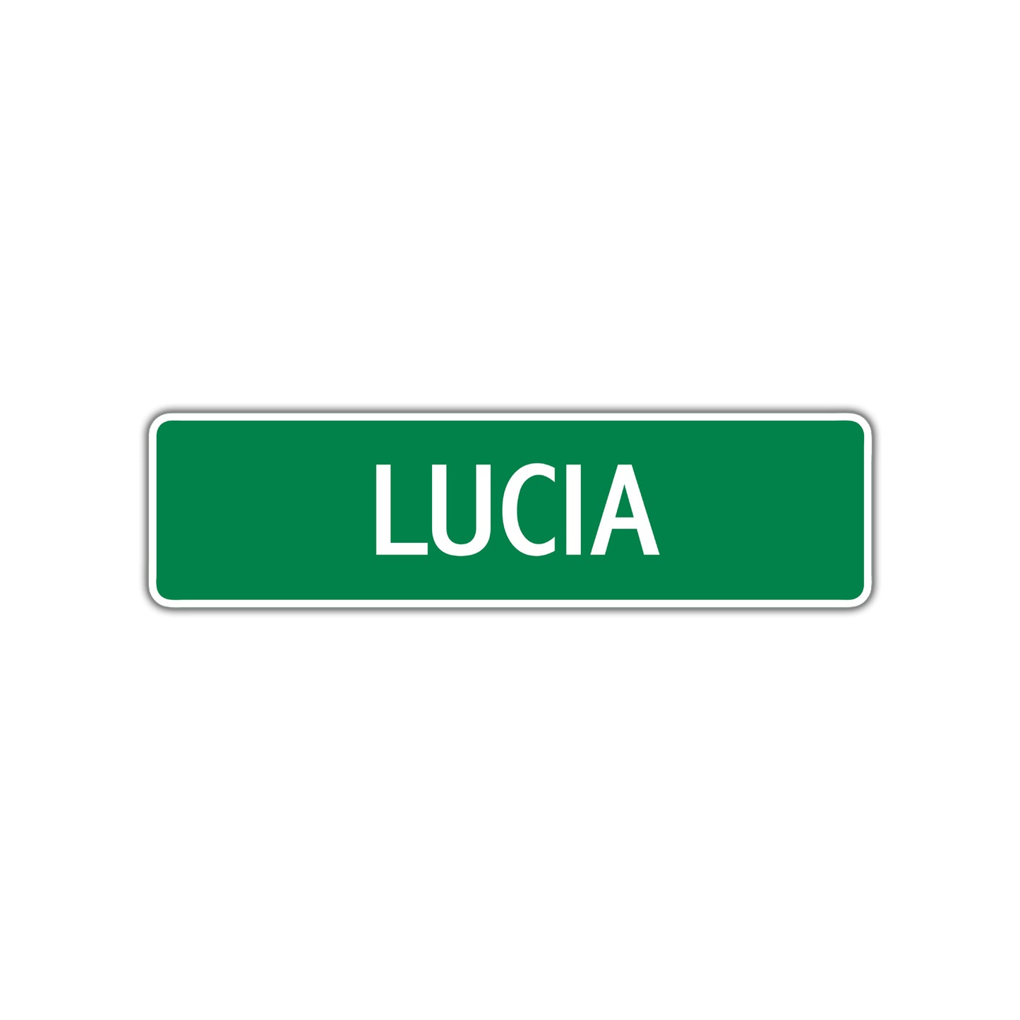 Lucia Street Sign Children Name Room Plate