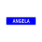 Angela Street Sign Children Name Room Plate