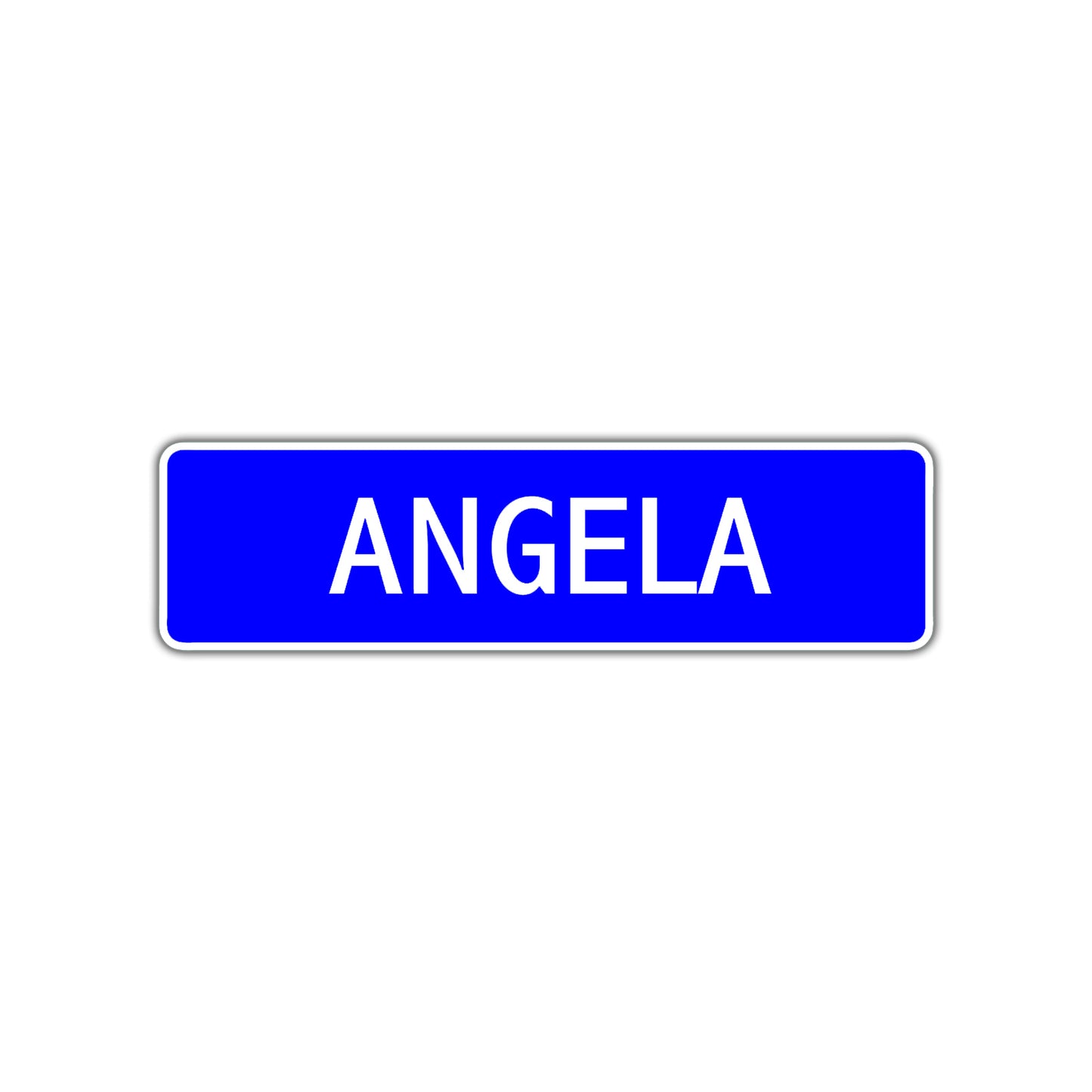 Angela Street Sign Children Name Room Plate