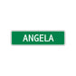 Angela Street Sign Children Name Room Plate