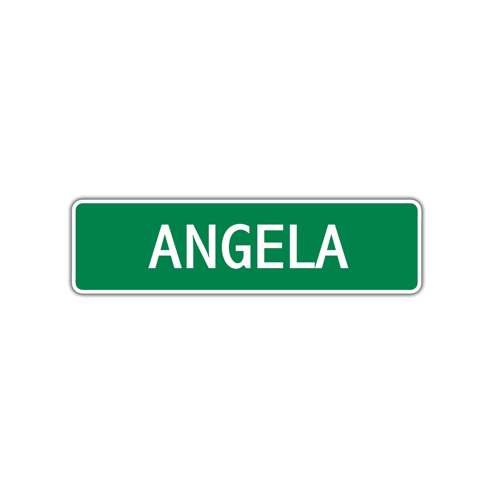 Angela Street Sign Children Name Room Plate
