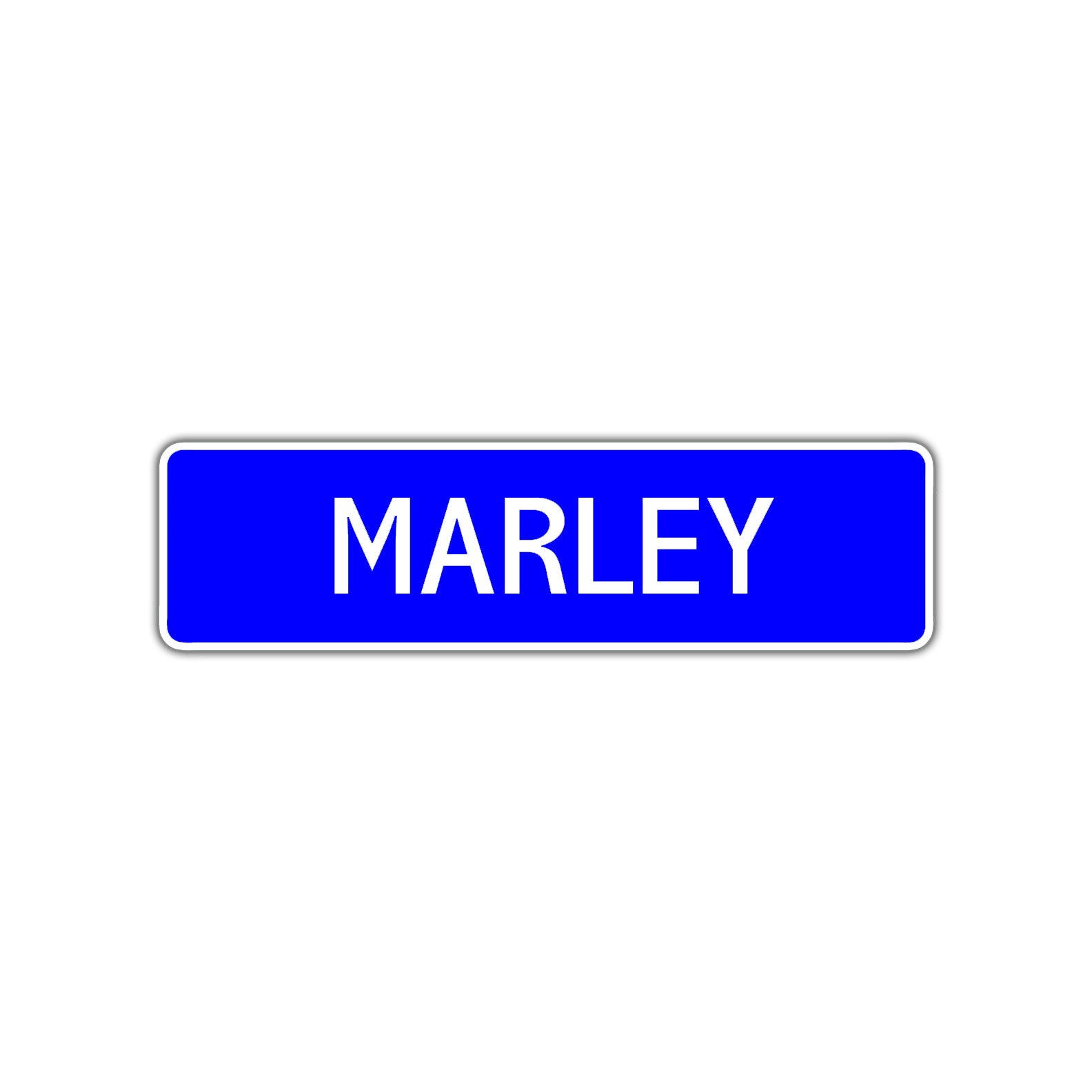 Marley Street Sign Children Name Room Plate