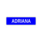 Adriana Street Sign Children Name Room Plate