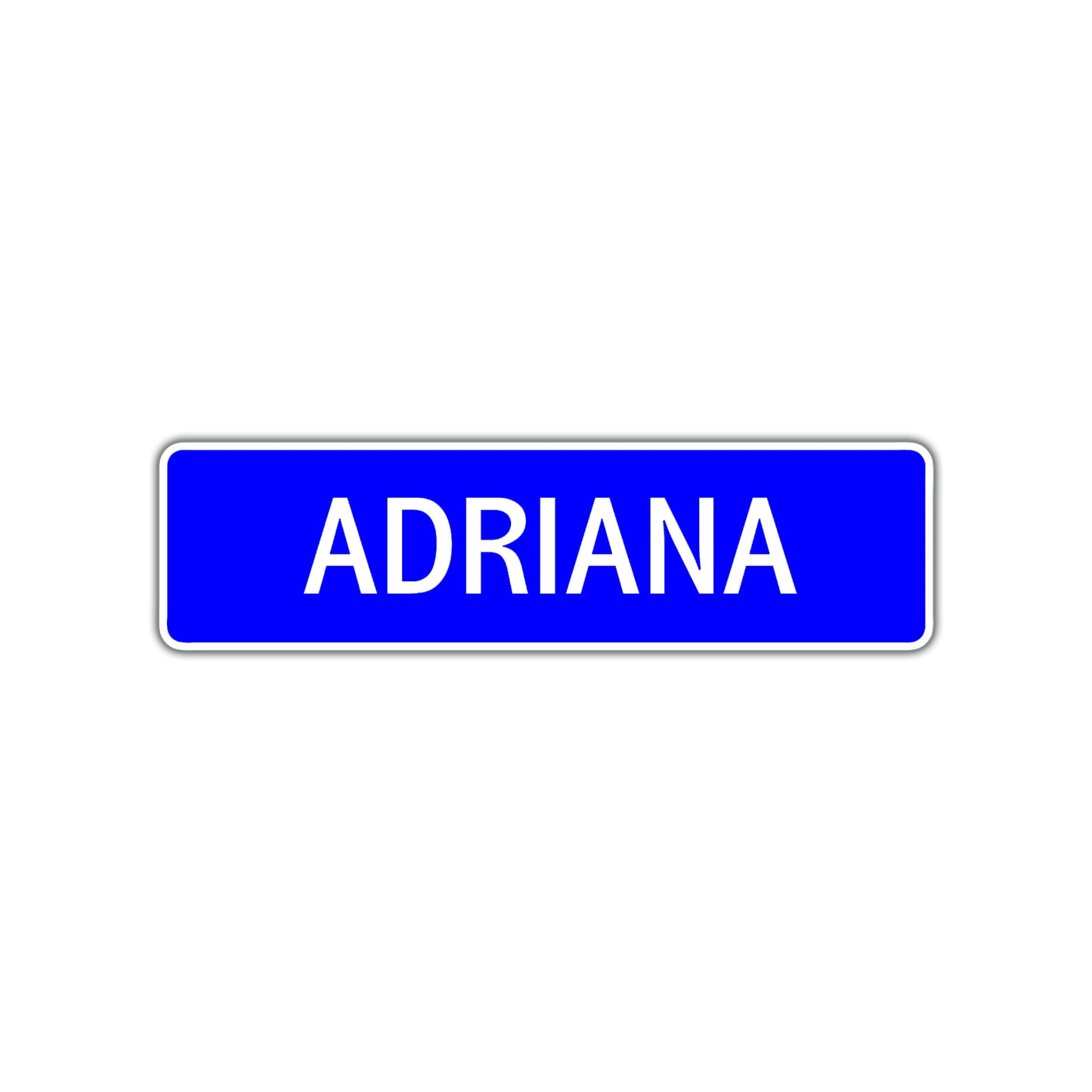 Adriana Street Sign Children Name Room Plate