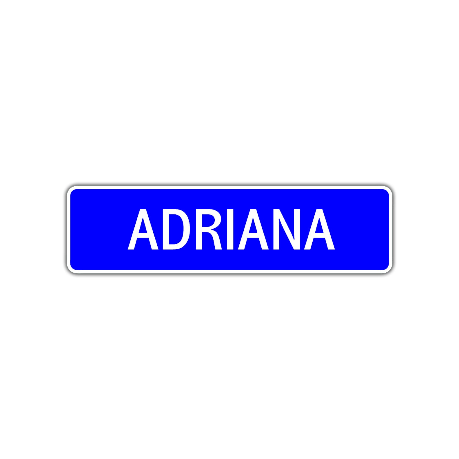 Adriana Street Sign Children Name Room Plate