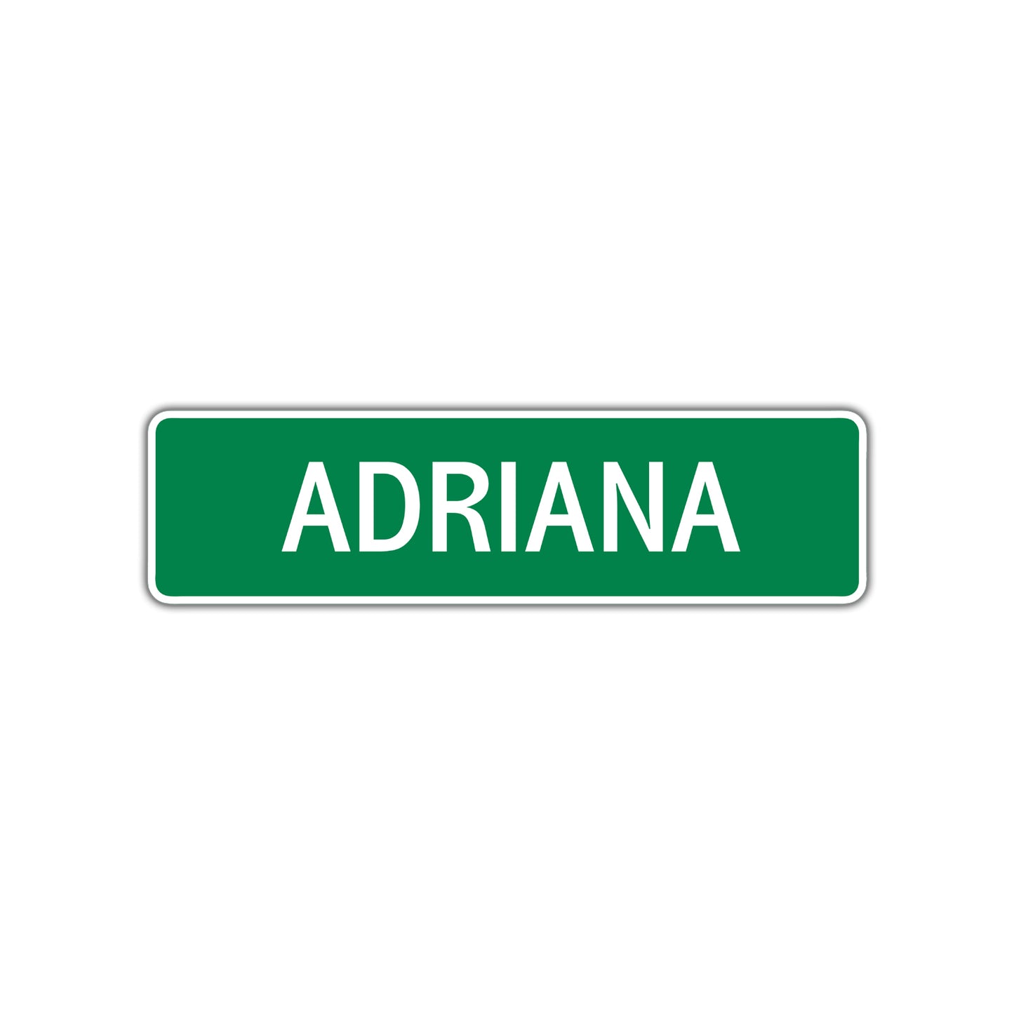 Adriana Street Sign Children Name Room Plate