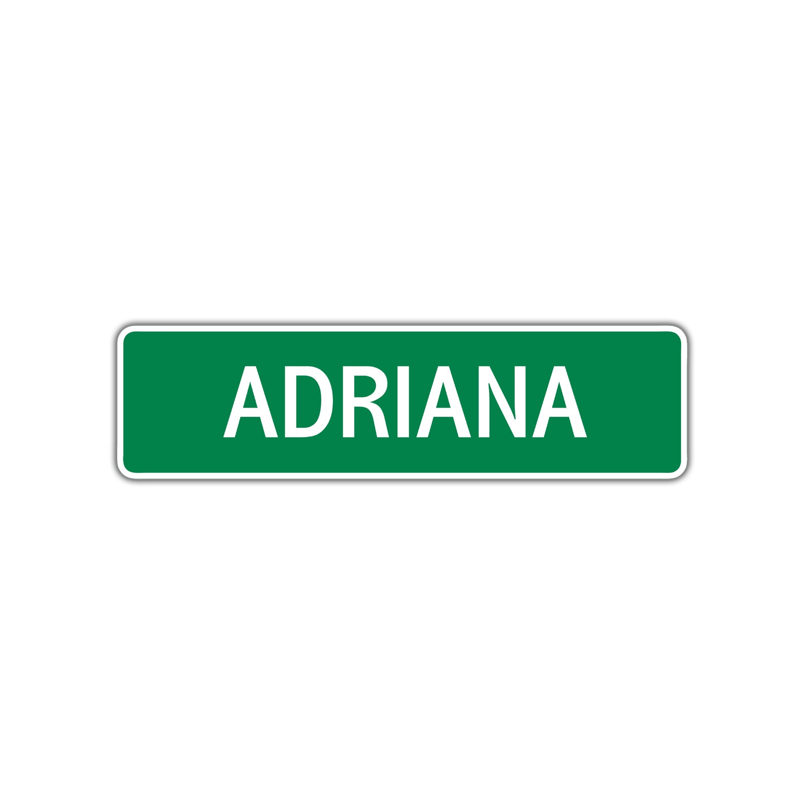 Adriana Street Sign Children Name Room Plate