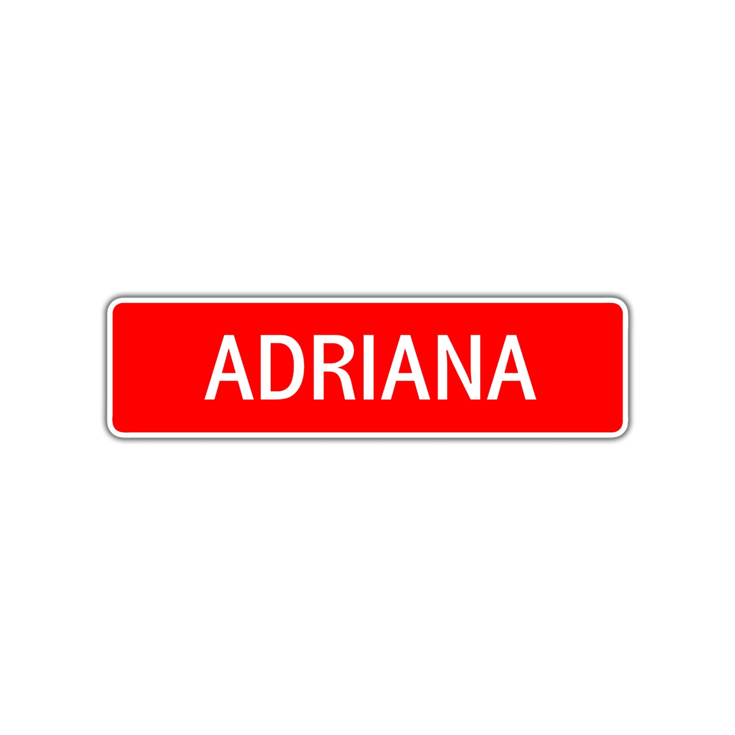 Adriana Street Sign Children Name Room Plate