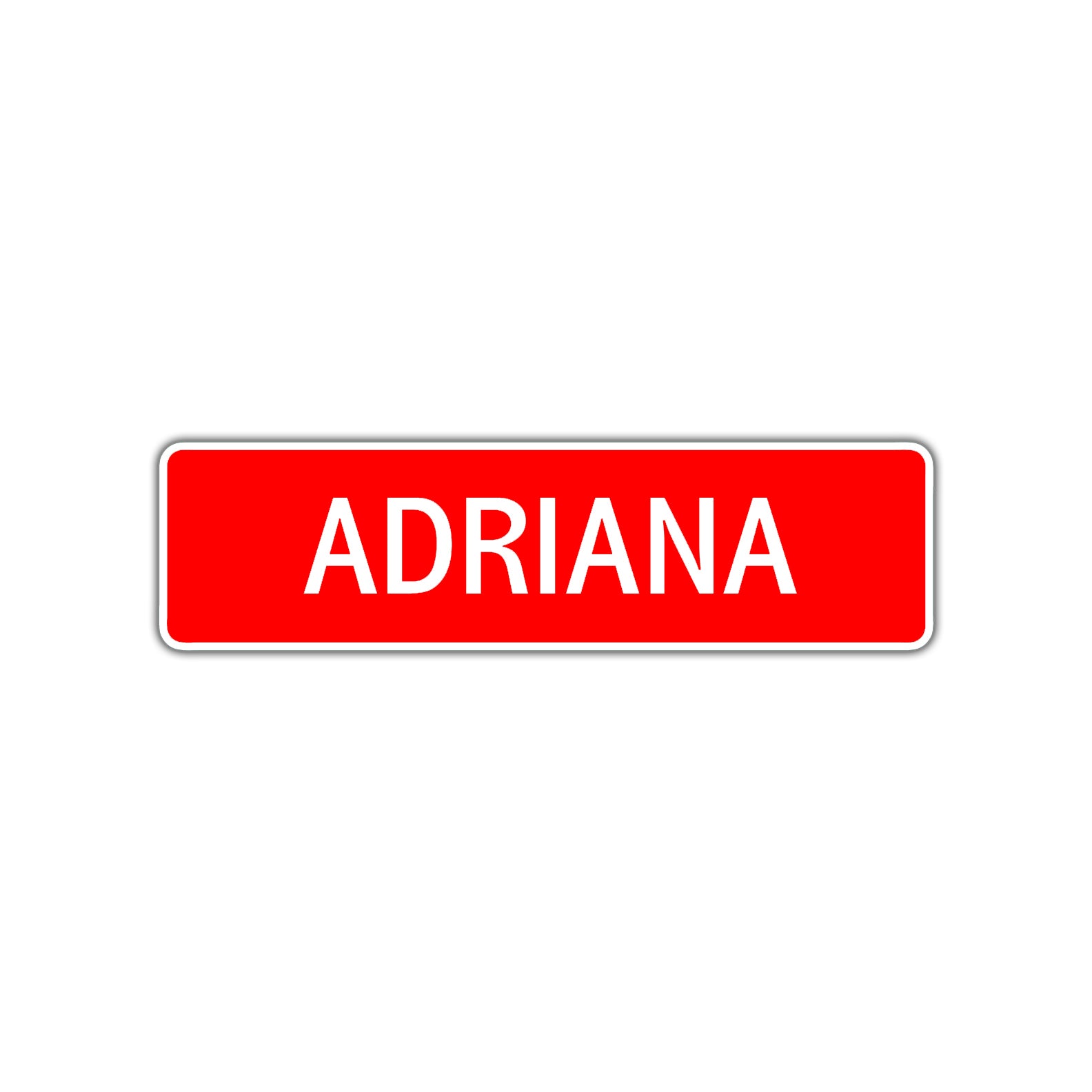 Adriana Street Sign Children Name Room Plate