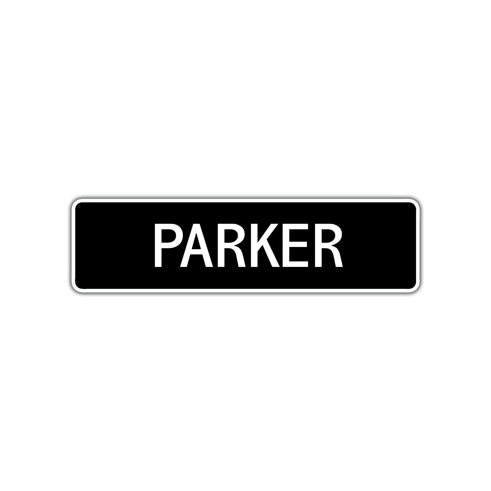 Parker Street Sign Children Name Room Plate
